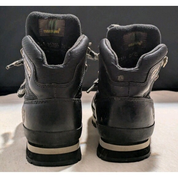 Timberland Euro Hiker Hiking Black Boots Women's Size 7.5M Leather 95305  7422 - Picture 5 of 9